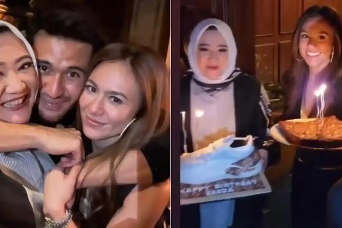 Tampil Mesra di Acara Ulang Tahun Sang Pebasket, Wulan Guritno dan Sabda Ahessa Resmi Pacaran?