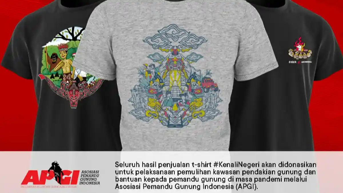 Eiger Gaet 3 Seniman Lokal Luncurkan Kaus Bertema Indonesia