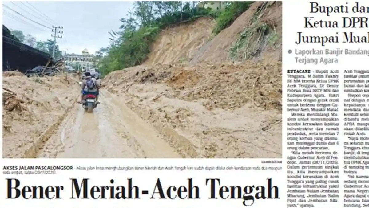 Bener Meriah-Aceh Tengah Sudah Bisa Dilintasi