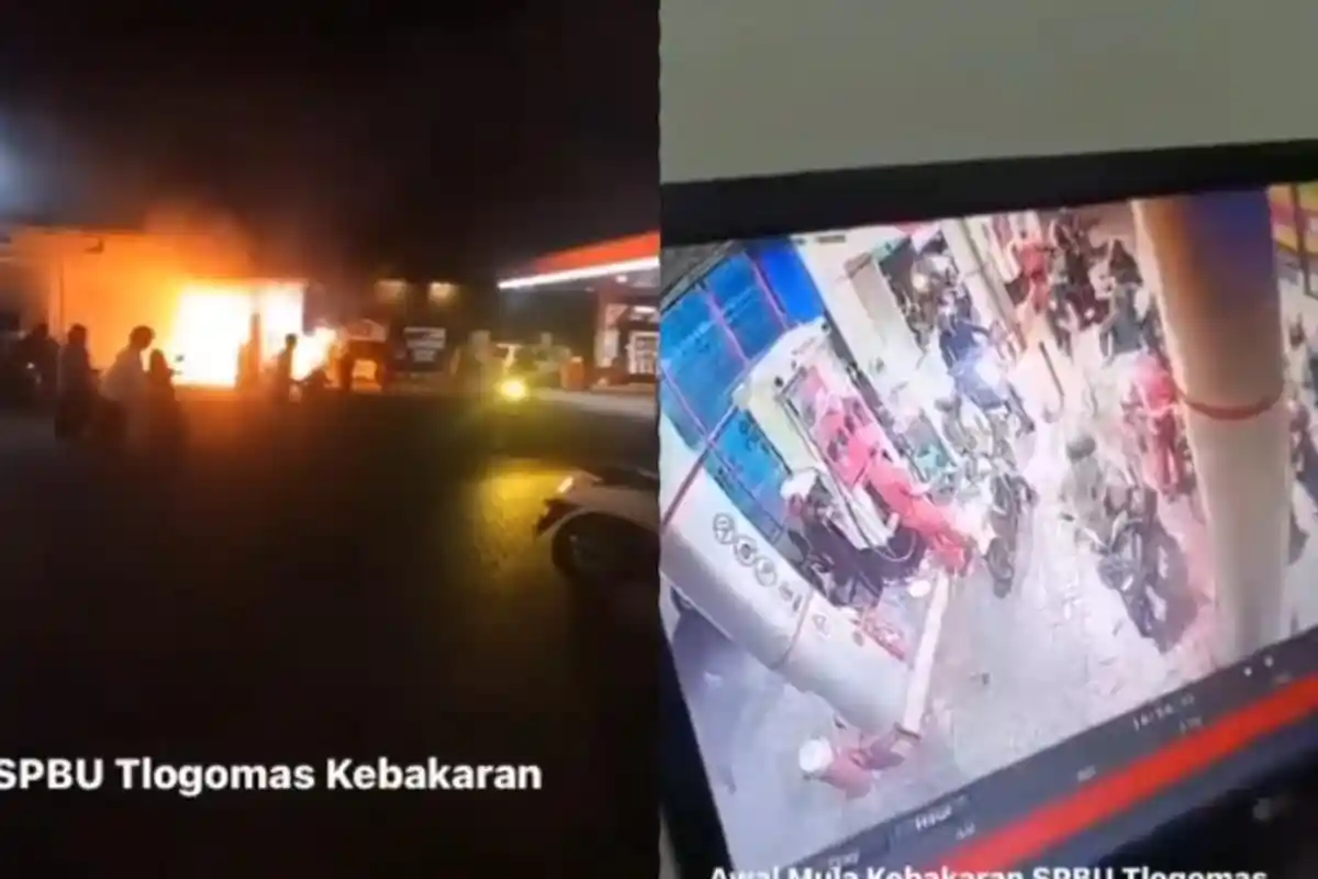 Viral Kebakaran di SPBU Tlogomas Karena Pemotor Goyangkan Tangki Saat Isi Bensin, Apa Pengaruhnya?