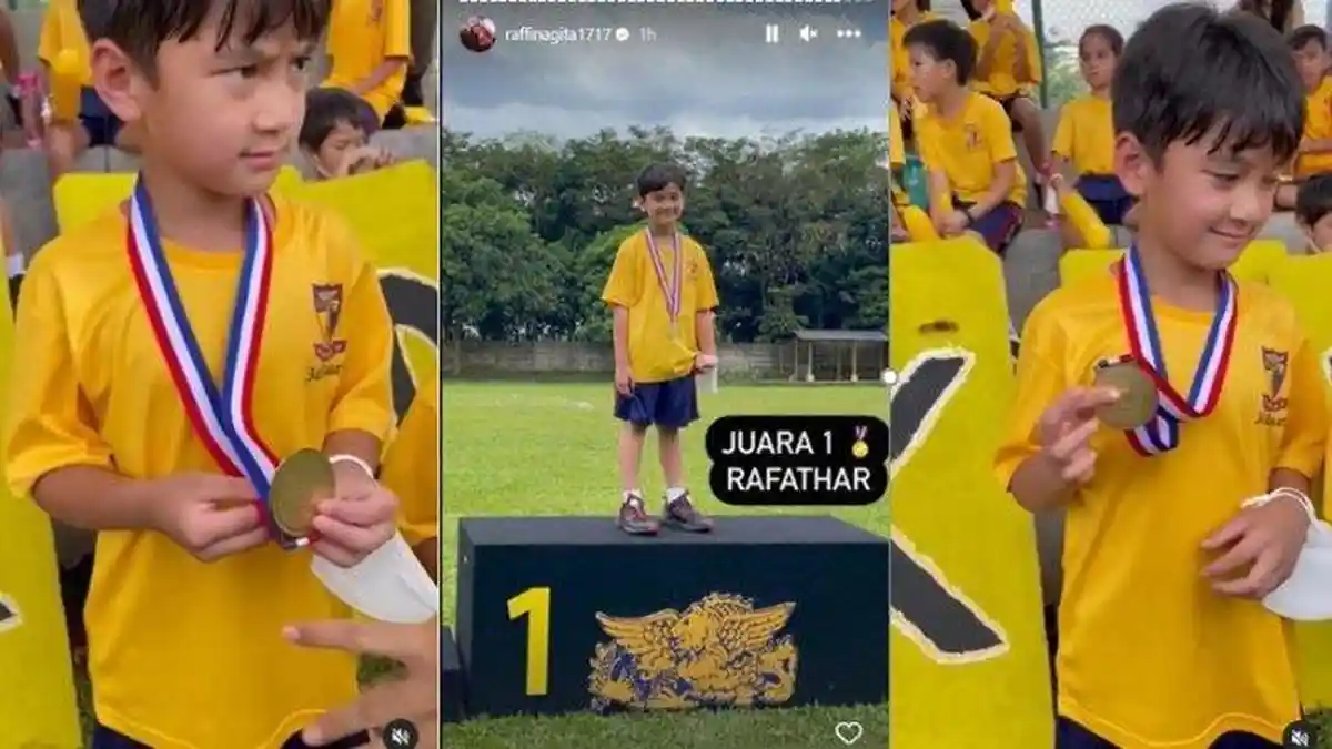 Rafathar Dapat Medali Emas dalam Kejuaraan Lomba Lari, Raffi Ahmad dan ...