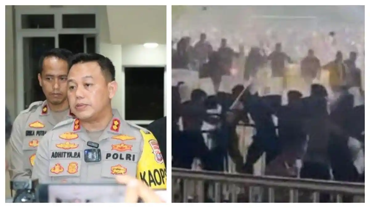 Kronologi Kericuhan Laga Gresik United di Stadion Gelora Joko Samudro hingga 5 Polisi Masih Dirawat 
