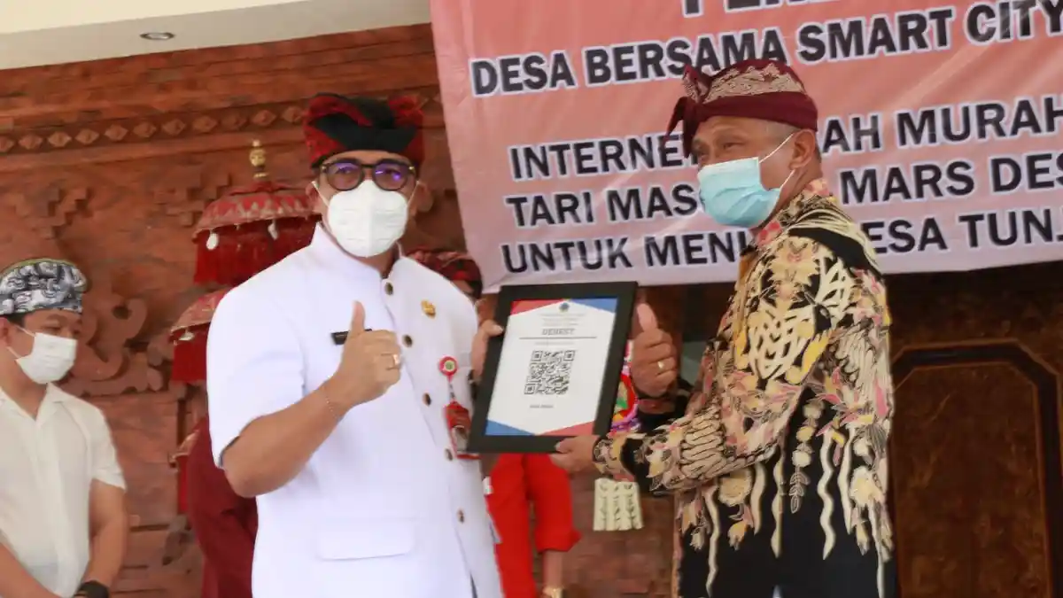Bupati Tabanan Resmikan Desa Tunjuk Menjadi Desa Digital Menuju Desa Presisi
