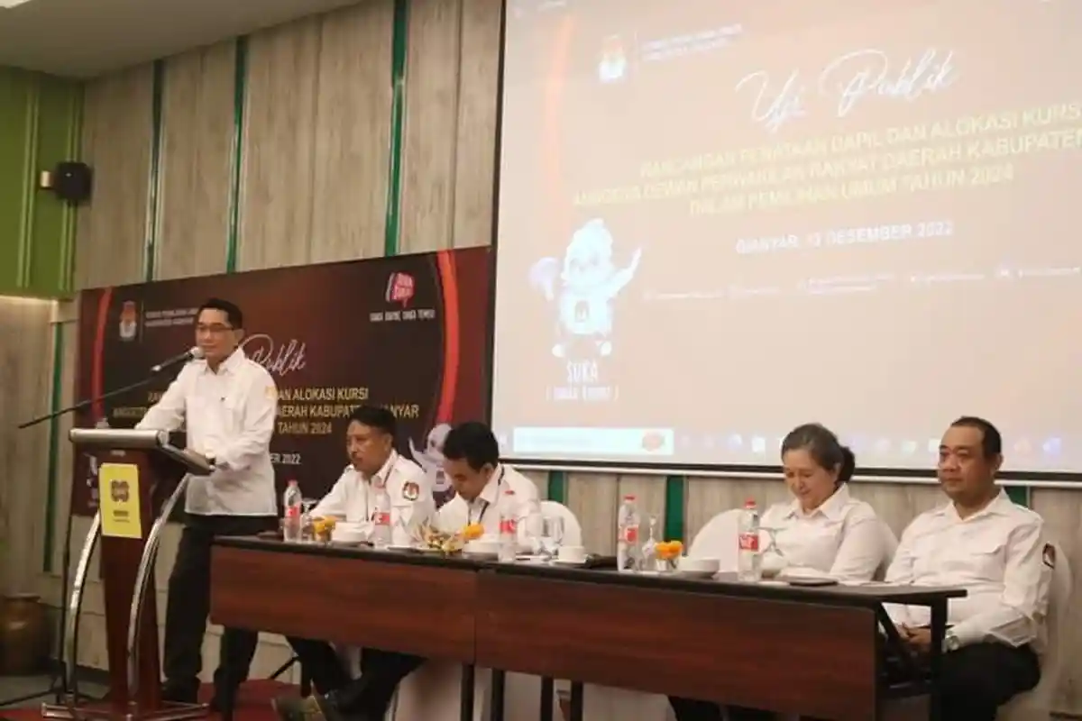 Pileg 2024, KPU Gianyar tetapkan 45 kursi dan 7 Dapil