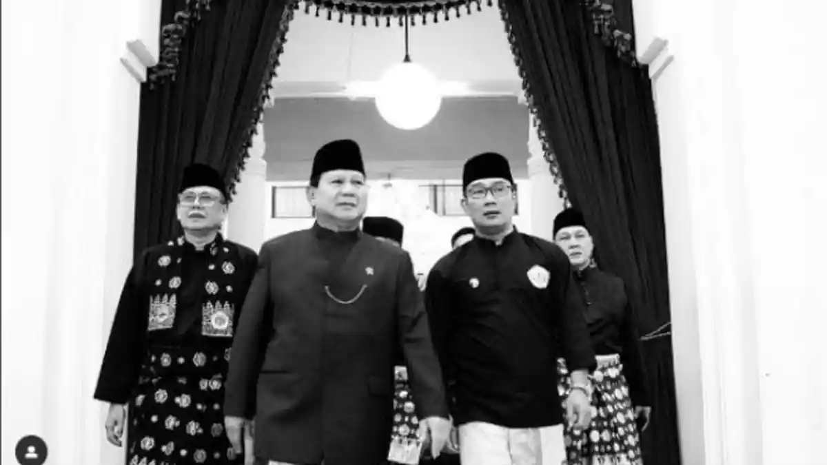 Prabowo Subianto Kembali Bertemu Ridwan Kamil, Kali Ini di Muktamar Persis XVI di Soreang