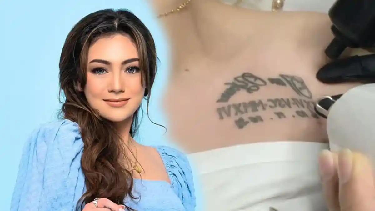 Celine Evangelista Unggah Momen Hapus Tato, Termasuk Tulisan Tanggal Nikah dengan Stefan William