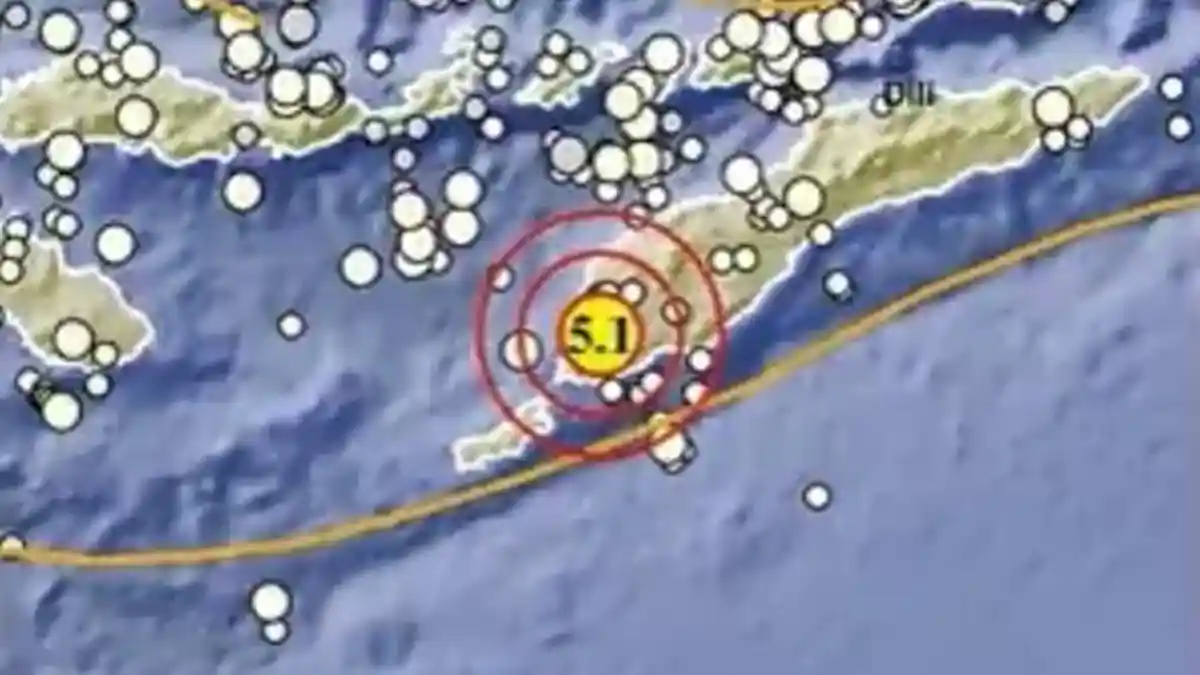 Gempa Terkini Guncang Kupang Selasa 2 Januari 2024, Info BMKG Magnitudo 5,1 SR