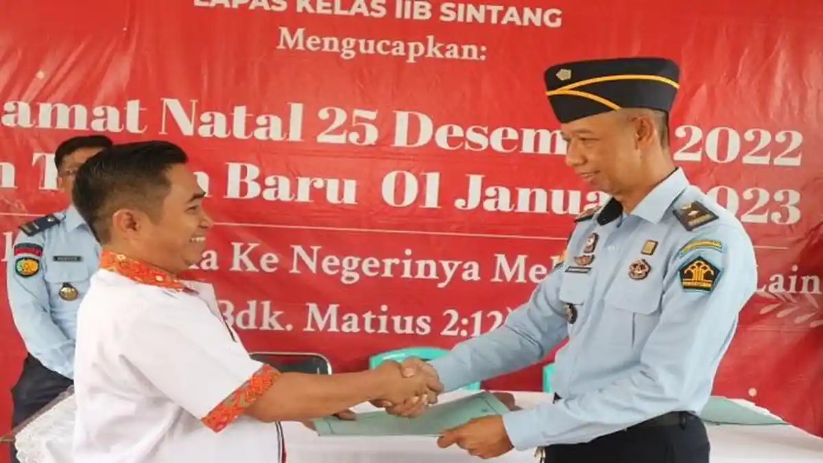 67 WBP Lapas Sintang Dapat Remisi Hari Raya Natal