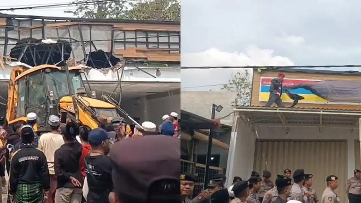 Duduk Perkara Gerai Indomaret Pamekasan Dibongkar Warga Pakai Alat Berat, sempat Ada Mediasi
