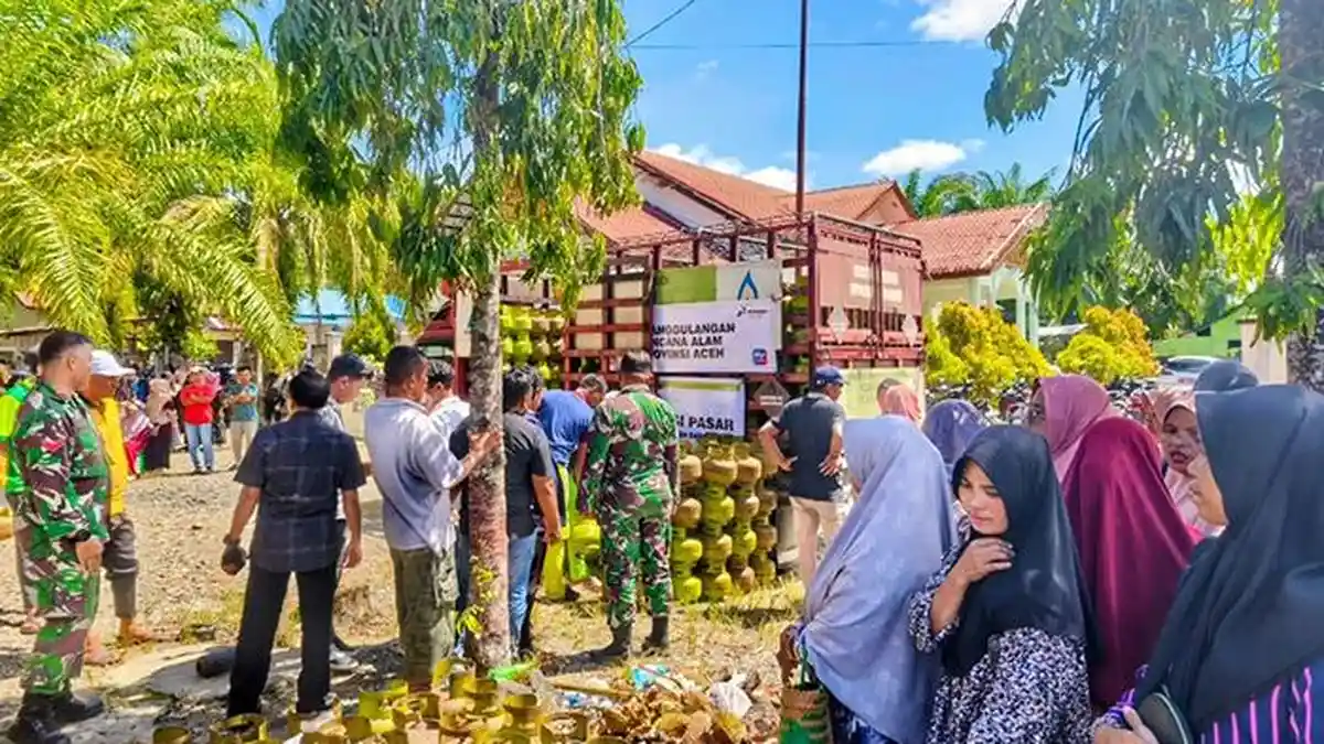 Hari Pertama, Pertamina dan Pemerintah Abdya Gelar Operasi Pasar, Sediakan LPG 3 Kg 1.680 Tabung
