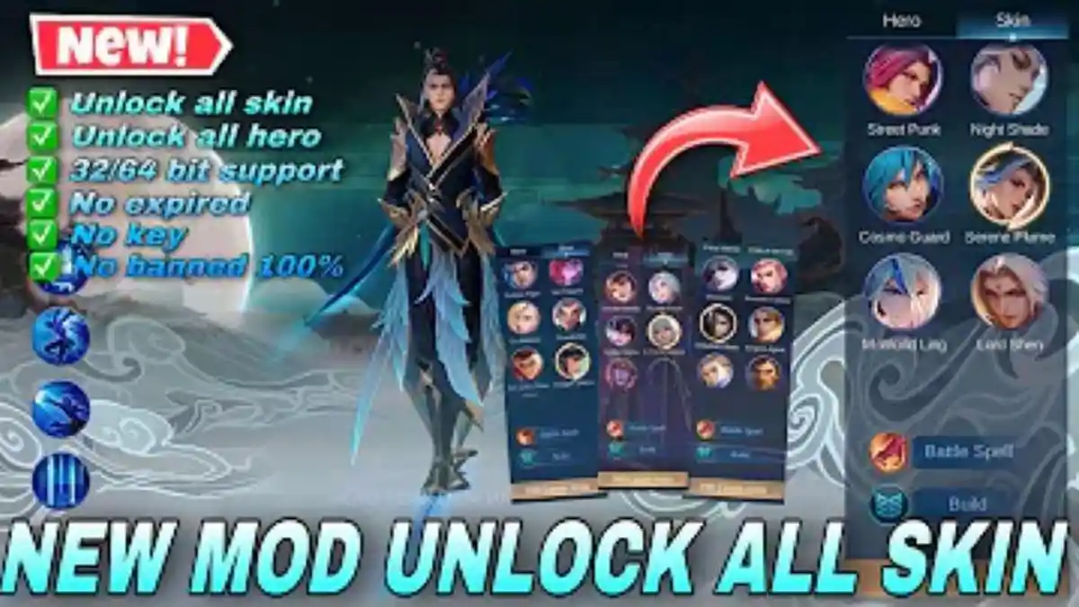 Download Mobile Legends MOD Final Update V21.7.21.78 APK 2023, DIAMOND UNLIMITED, ALL SKIN UNLOCK