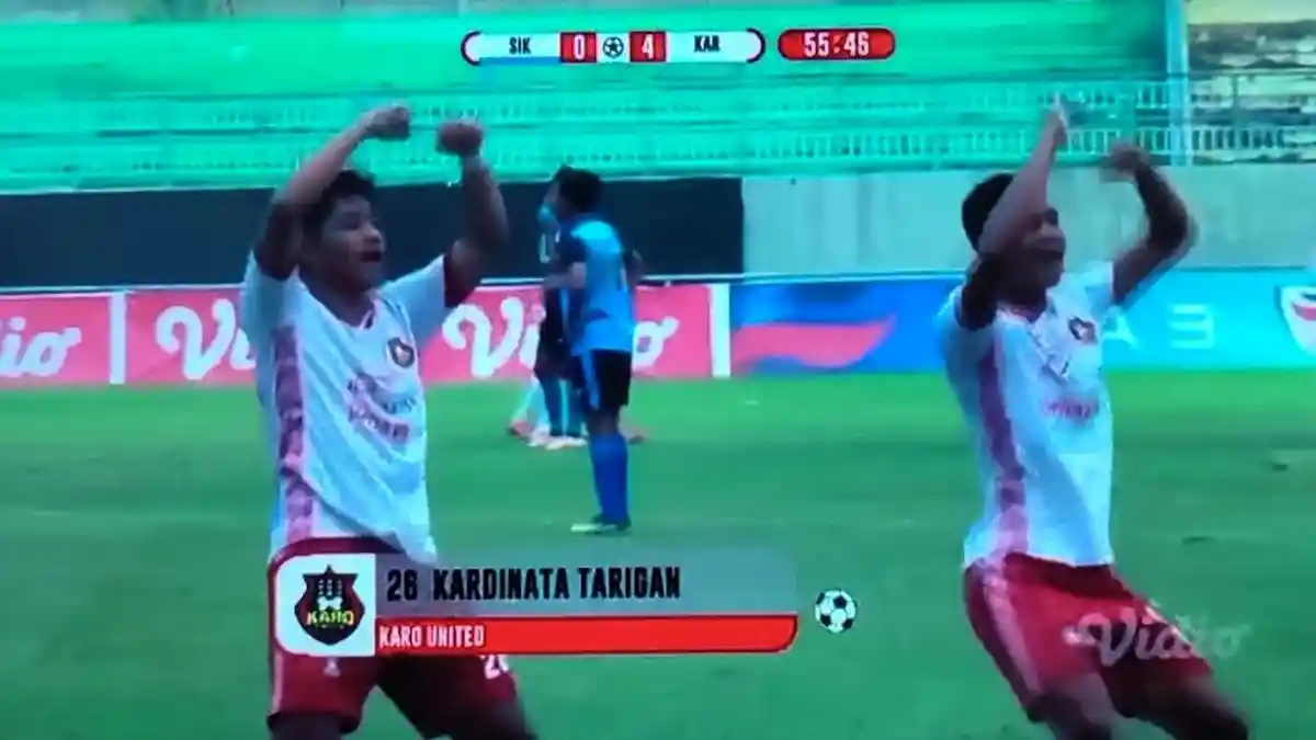 HASIL AKHIR Laga Karo United vs PS Siak, Laskar Simbisa Libas Naga Siak dengan Skor Akhir 4-1