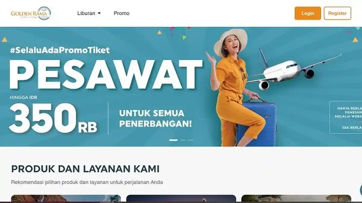 Punya Tampilan Baru, Situs Golden Rama Tawarkan Diskon Tiket Pesawat ...
