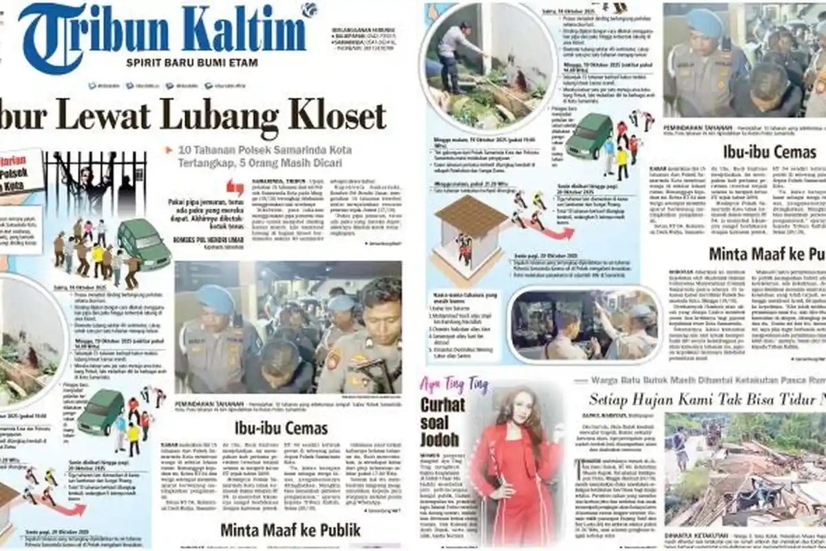 Kronologi Pelarian 2 Tahanan Polsek Samarinda Kota ke Kalteng, Satu Buronan Dicokok Polisi