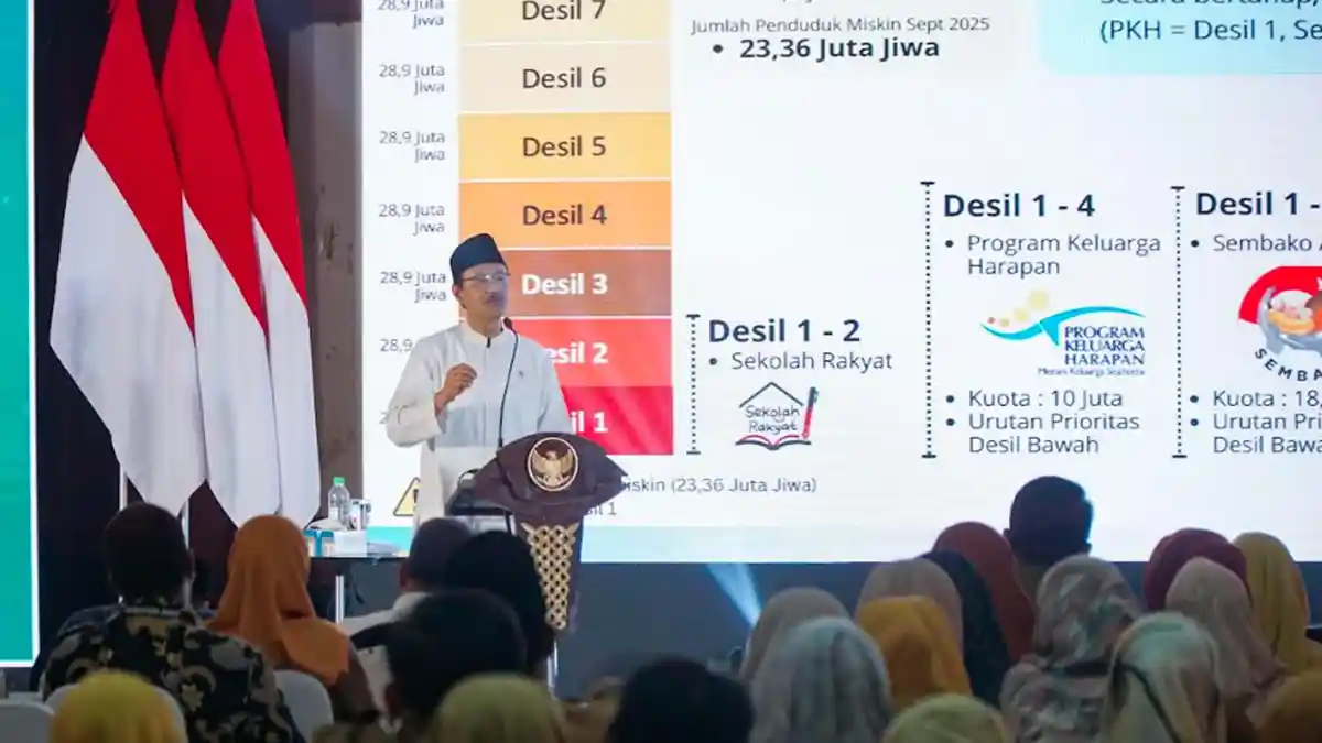 Mensos Gus Ipul Sosialisasi Data Tunggal Sosial dan Ekonomi Nasional dan Sekolah Rakyat di Gresik