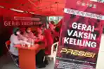 Gerai Vaksin Keliling Presisi Polsek Gambir