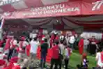Partai Gerindra Adakan Senam Sehat Semarak HUT Kemerdekaan RI Ke-77