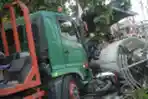 Suasana Lokasi Kecelakaan Maut Truk Kontainer