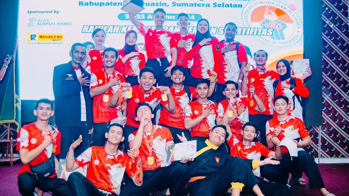Tim Pesilat Polda Sumsel Sabet 14 Emas, 3 Perak dan Perunggu di Ajang Kejurnas Menpora Cup II 2024