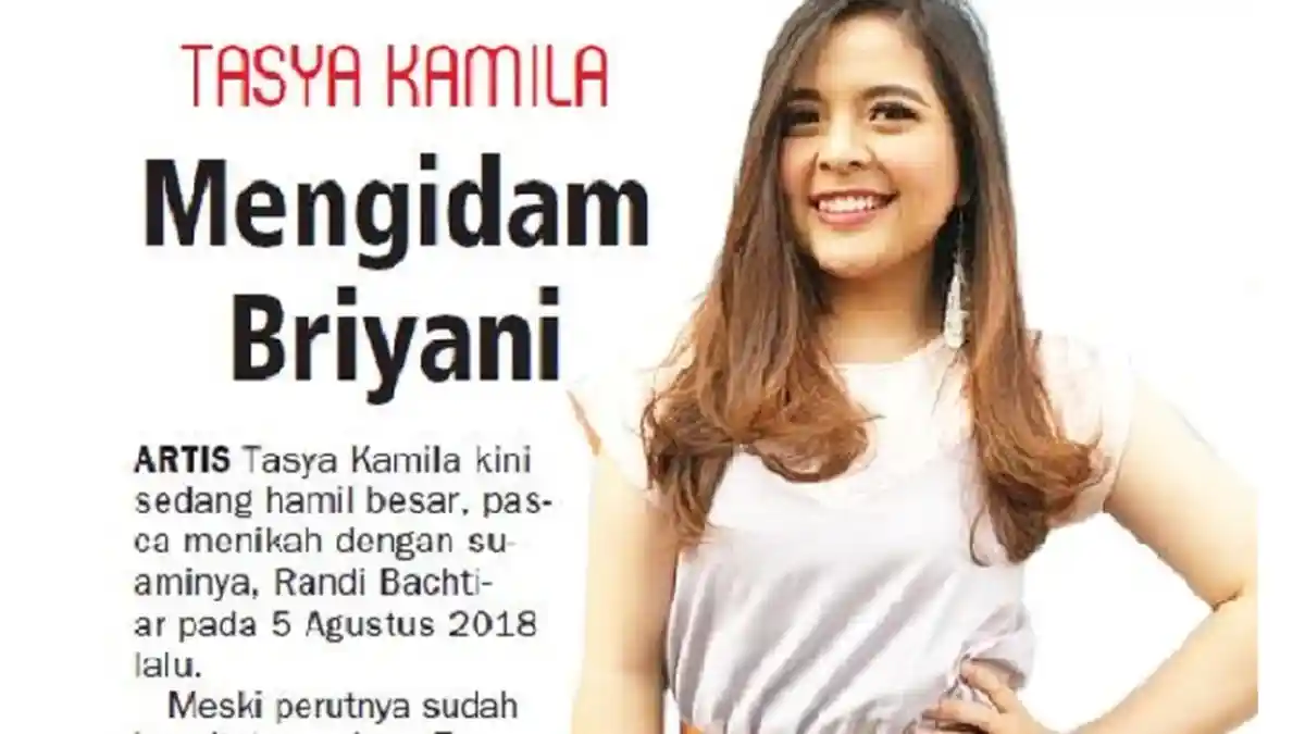 Tasya Kamila Ngidam Nasi Briyani, Dikritik Netizen karena Hal Ini