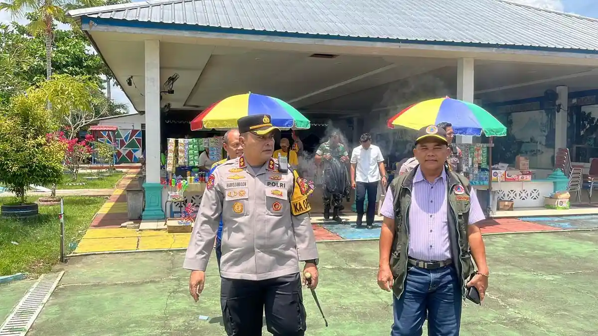 Kapolres Melawi Harris Batara Simbolon Bersama Forkompimda Pantau Lokasi Wisata