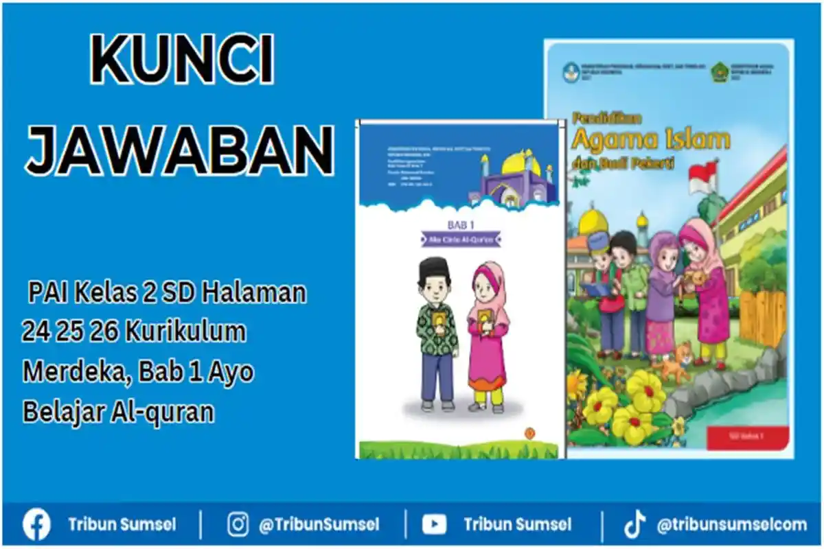 Kunci Jawaban PAI Kelas 2 SD Halaman 24 25 26 Kurikulum Merdeka, Bab 1 Ayo Belajar Alquran