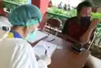 Tes Covid -19 Bagi Pemudik di GOR Kecamatan Makasar