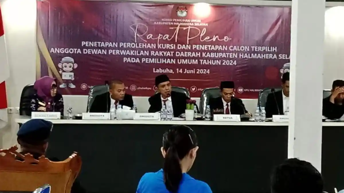 KPU Halmahera Selatan Resmi Tetapkan 12 Parpol Miliki Kursi DPRD, Berikut Nama-nama Caleg Terpilih