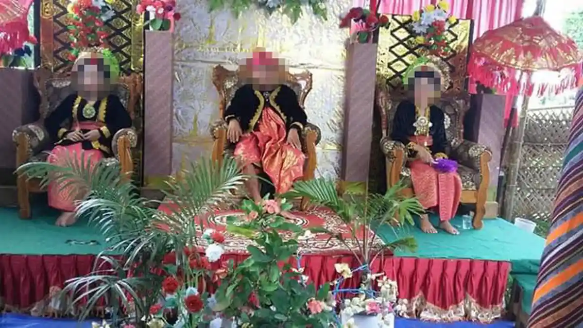 Heboh Pernikahan 1 Pria dengan 2 Perempuan Sekaligus, 'Semoga Sehat di Malam Pertamanya'