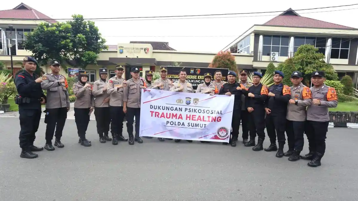 Korban Longsor Bakkara Dapat Layanan Khusus Tim Trauma Healing Polda Sumut