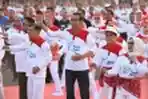 Presiden Joko Widodo Turut Senam Poco Poco 
