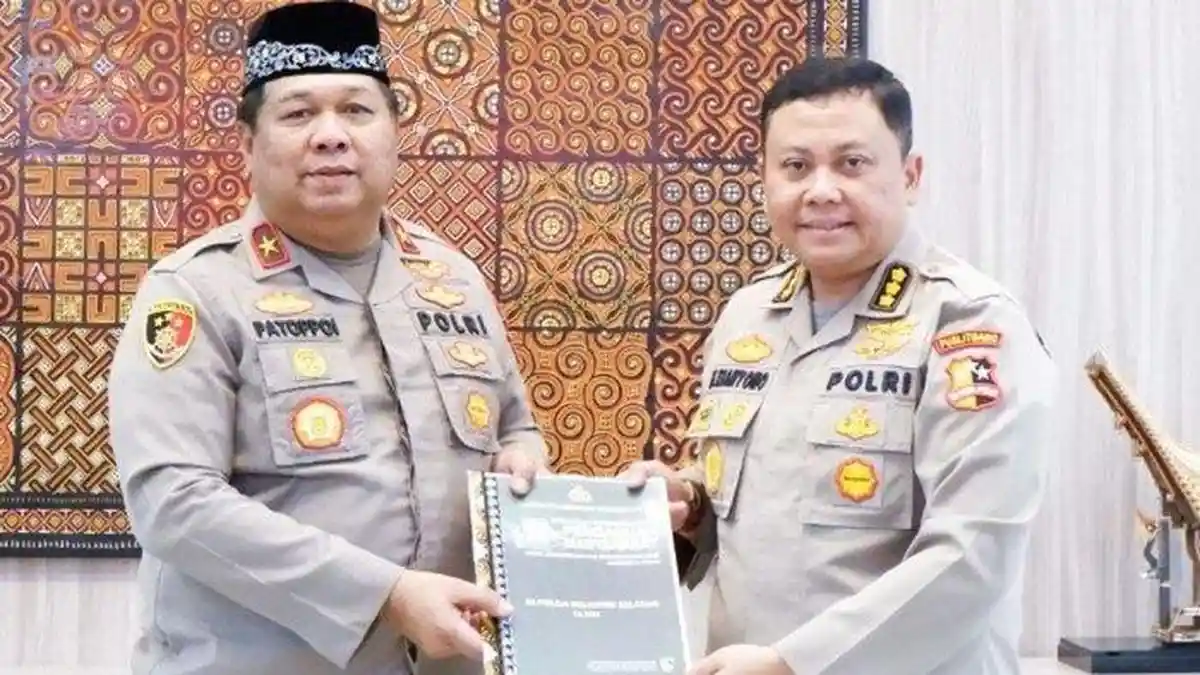 Daftar 4 Letting Chuzaini Patoppoi di Akpol Pangkat Komjen, Wakapolda Sulsel Baru Pecah Bintang 2