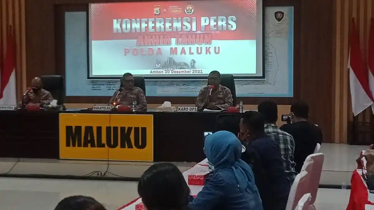 Angka Kriminalitas di Tahun 2021 Menurun, Polisi Maluku Tetap Waspada