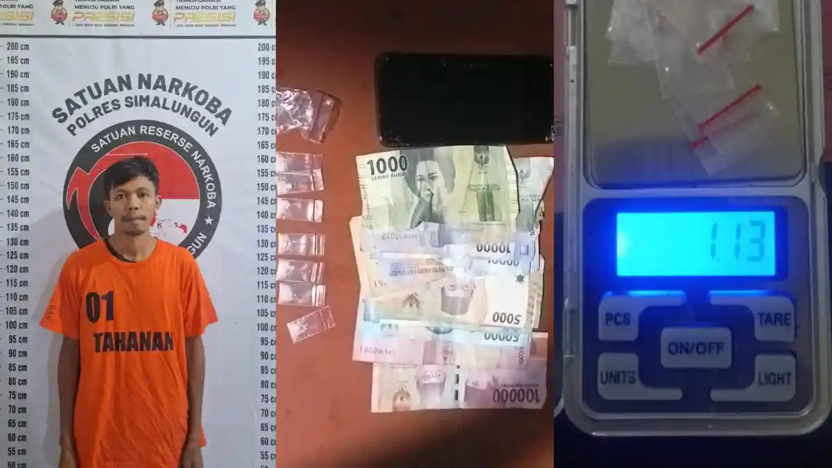 Ungkap Kasus Narkoba di Ujung Padang, Satnarkoba Polres Simalungun Tangkap Satu Tersangka 