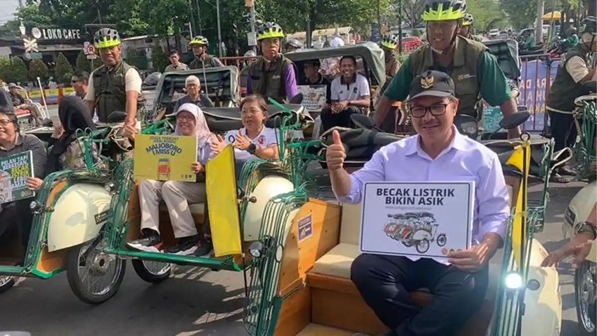 Becak Kayuh Listrik di Malioboro Jadi Simbol Transformasi Transportasi Tradisional Jogja