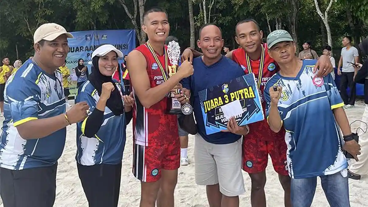 Tim Voli Pantai Belitung Sabet Juara Ketiga Event Kejurprov 2025 Usai Lama Vakum