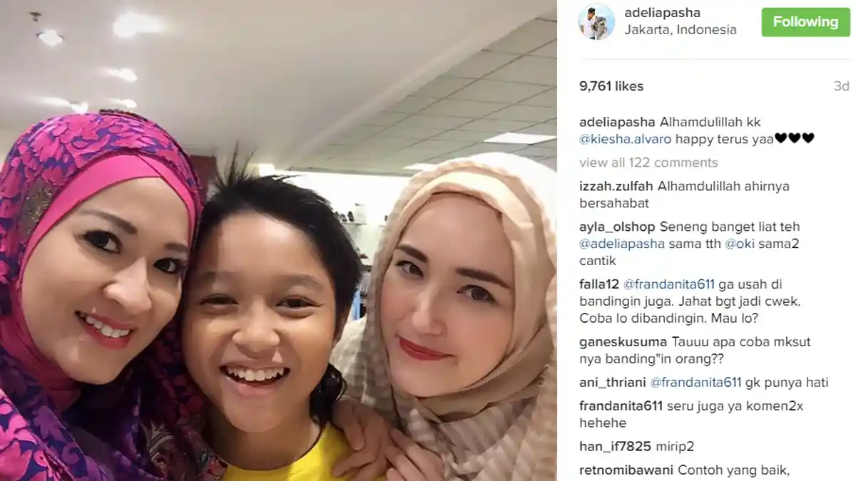 Istri dan Mantan Pasha UNGU Foto Bareng, Banjir Pujian Netizen