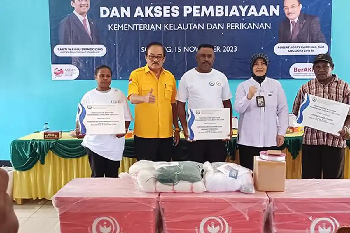 KKP Gelar Bimtek Kewirausahaan, Anggota DPR RI Robert J Kardinal Harap Kemandirian Nelayan