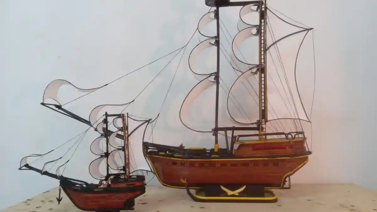Manfaatkan Kertas Bekas, Miniatur Kapal Pinisi Karya Karang Taruna Kujang Tembus Hingga Australia