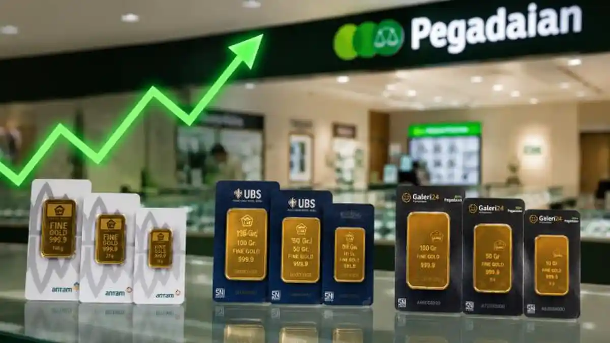 Harga Emas Pegadaian Siang Ini Naik Semua, UBS Melesat Paling Tajam, Cek Rincian per 5 Juni 2026