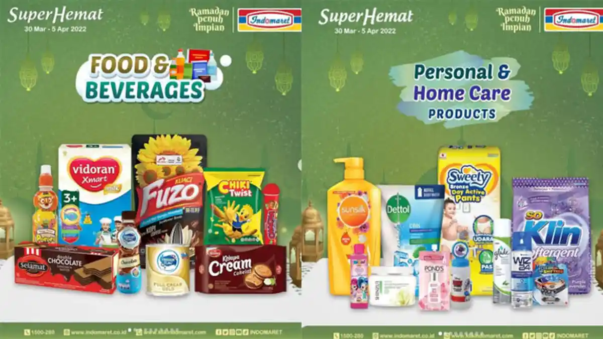 Promo Indomaret Hari Ini 30 Maret 2022, Belanja Hemat Popok Bayi Deterjen Susu hingga Biskuit