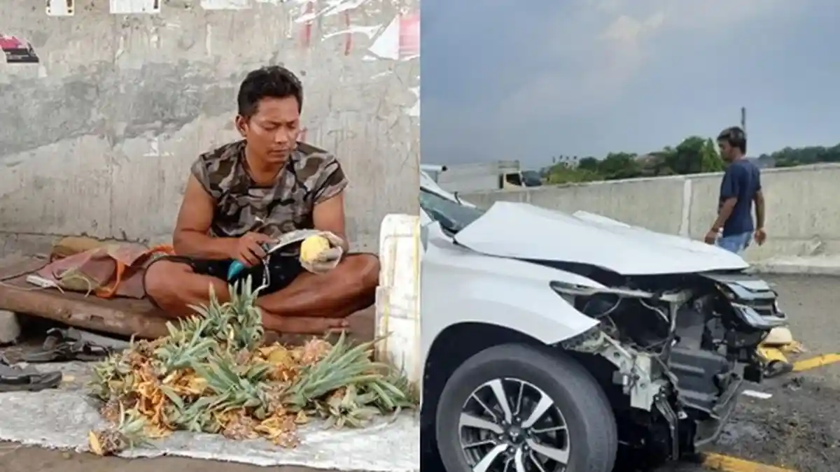 Pengakuan Aris Ali, Warga yang Ambil Gala Sky sedang Merangkak Usai Kecelakaan: Anaknya Nangis Terus