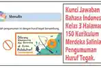 Tugas Salinlah Pengumuman Huruf Tegak! Kunci Jawaban Bahasa Indonesia Kelas 3 Halaman 150