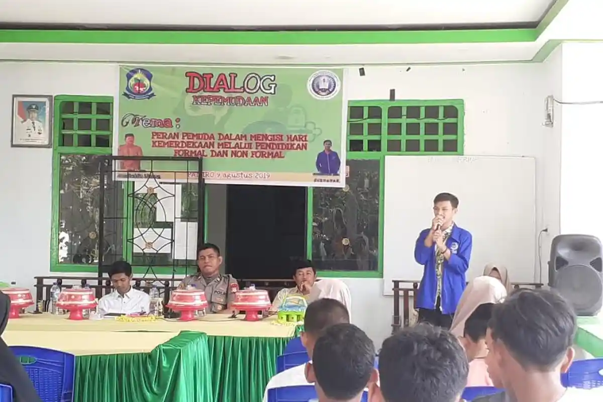 Peringati HUT ke-74 RI, Mahasiswa KKLP YAPTI Jeneponto Gelar Dialog Kepemudaan