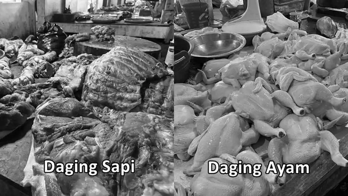 Daging Sapi dan Ayam di Pasar Karombasan Manado Dijual Lebih Mahal di Tengah Momen Bulan Puasa
