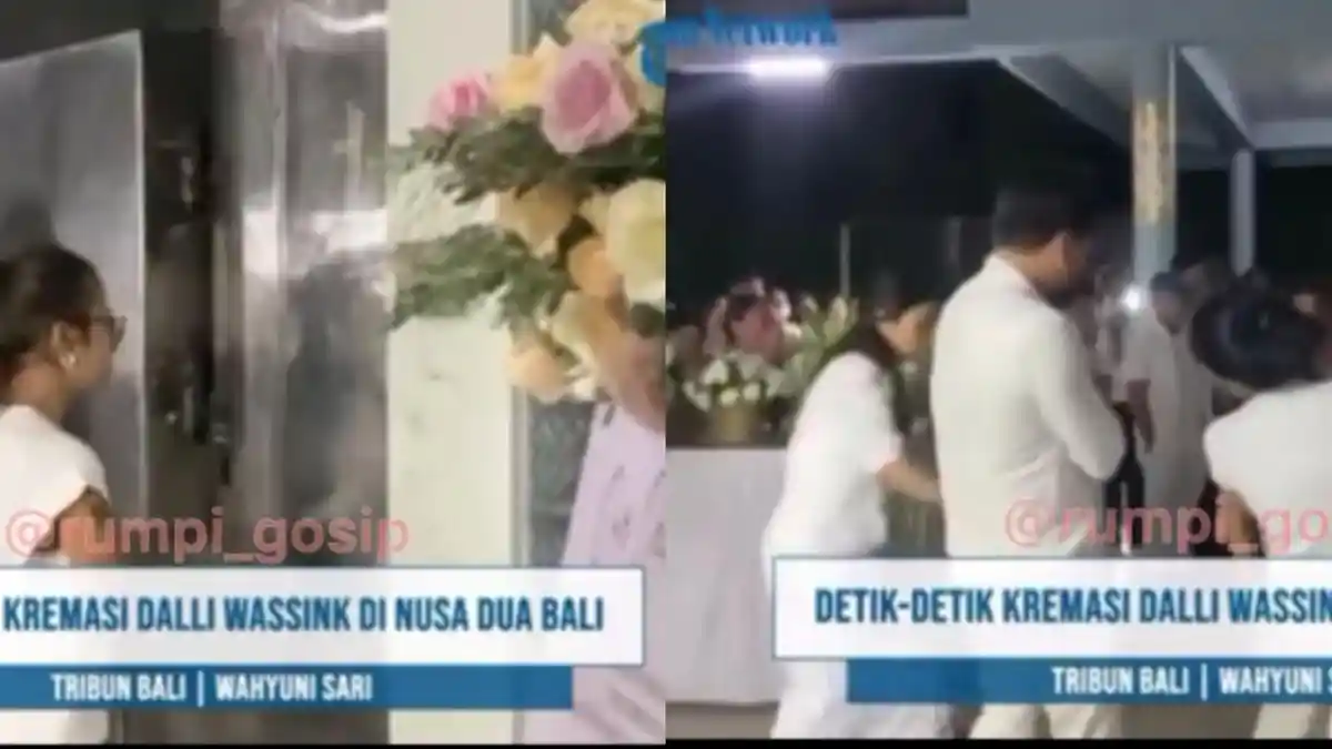 Detik-detik Jennifer Coppen Ambruk saat Jenazah Dali Wassink Dikremasi