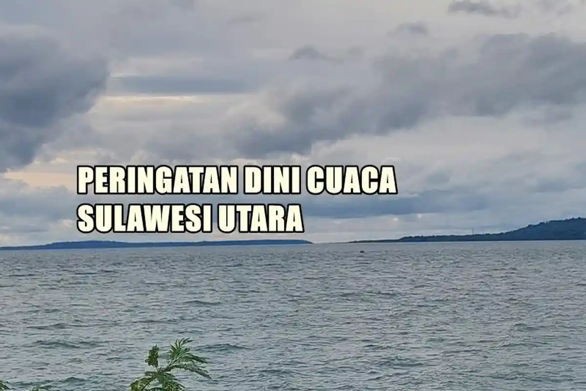 Peringatan Dini Cuaca Sulawesi Utara 10 November 2025 Siang, Sejumlah Wilayah Berpotensi Hujan Lebat
