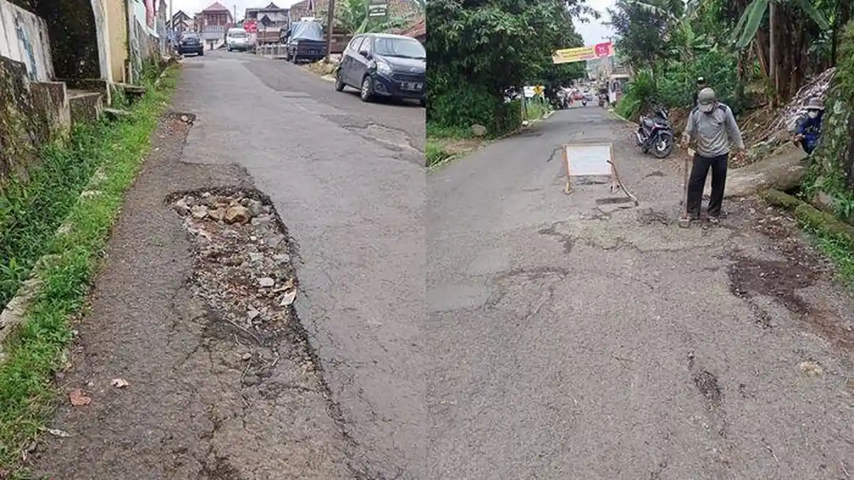 Sejumlah Jalan ke Tempat Wisata di Kuningan Rusak Parah, Sering Ada Pengendara yang Kecelakaan