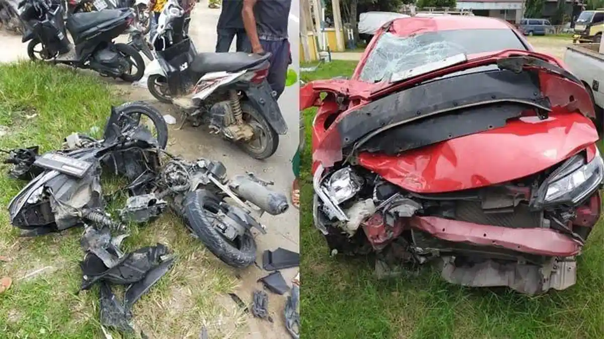Kronologi Satu Keluarga di Aceh Tewas, Motor Tertabrak Dua Mobil dari Arah Berbeda