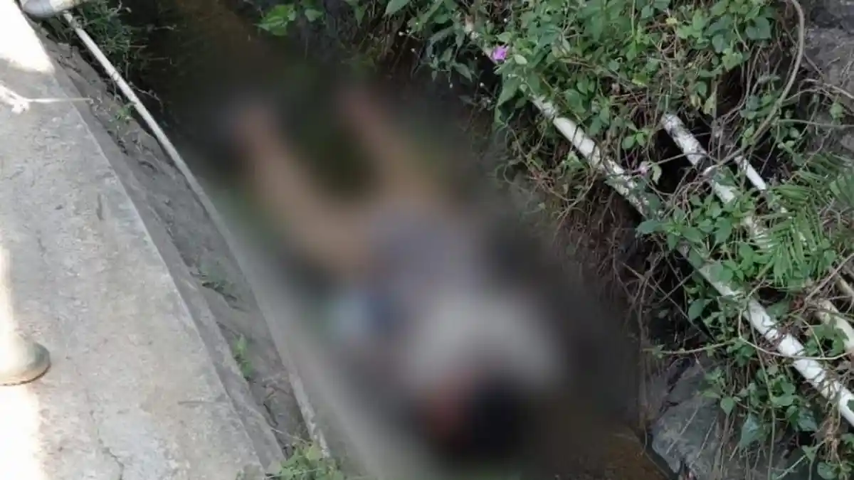 Sesosok Mayat Tertelungkup di Parit dekat Victory Karaoke Bandungan Semarang